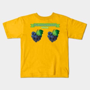 Gently Squeezed by Loving Hands Vineyard Kids T-Shirt